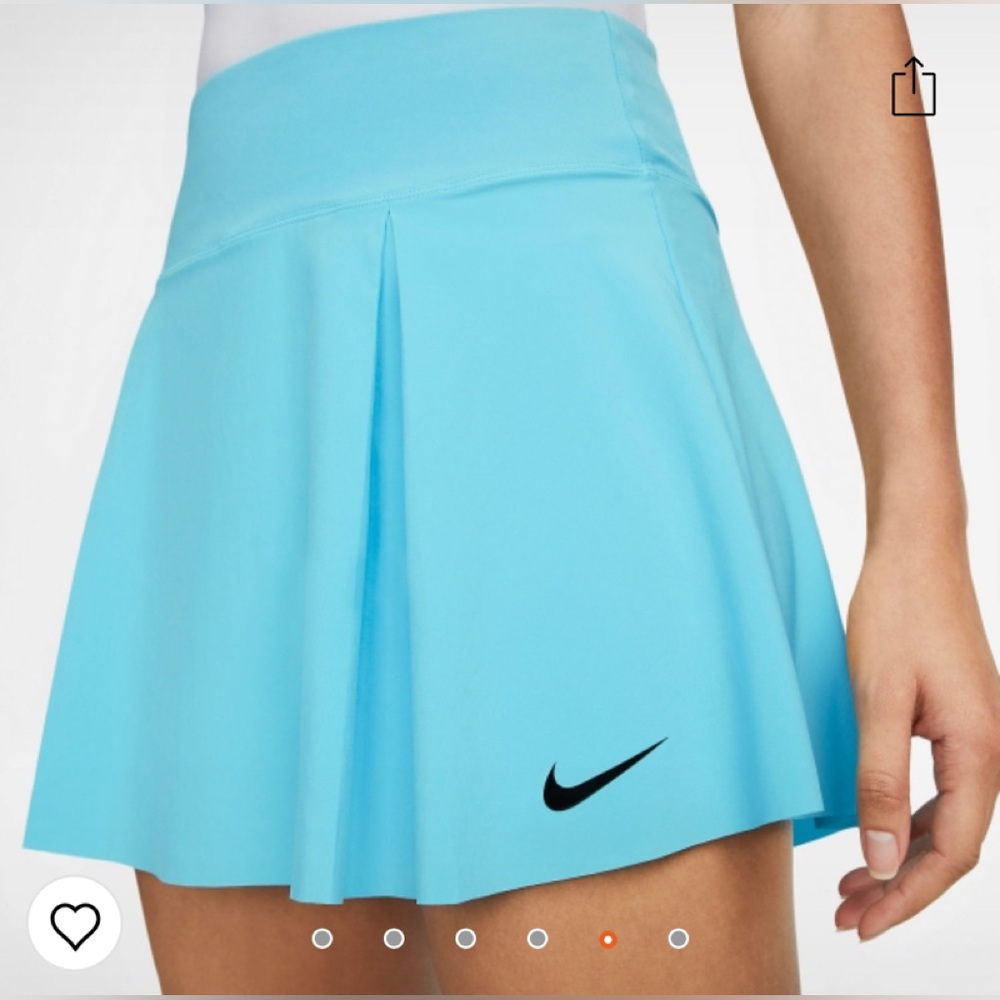 Nike Women's Match Dri Fit Light Blue Athletic Skirt